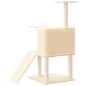 vidaXL Rascador para gatos con postes de sisal crema 109 cm vidaXL Rascador para gatos con postes de sisal crema 109 cm