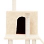 vidaXL Rascador para gatos con postes de sisal crema 109 cm vidaXL Rascador para gatos con postes de sisal crema 109 cm
