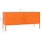 vidaXL Mueble para TV de acero naranja 105x35x50 cm vidaXL Mueble para TV de acero naranja 105x35x50 cm