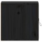 vidaXL Armarios de pared 2 uds madera maciza pino negro 31,5x30x30 cm vidaXL Armarios de pared 2 uds madera maciza pino negro 31,5x30x30 cm