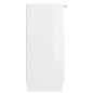 vidaXL Aparador de madera contrachapada blanco brillante 90,5x30x70 cm vidaXL Aparador de madera contrachapada blanco brillante 90,5x30x70 cm