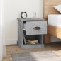 vidaXL Mesita de noche madera contrachapada gris hormigón 39x39x47,5cm vidaXL Mesita de noche madera contrachapada gris hormigón 39x39x47,5cm