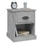 vidaXL Mesita de noche madera contrachapada gris hormigón 39x39x47,5cm vidaXL Mesita de noche madera contrachapada gris hormigón 39x39x47,5cm
