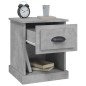 vidaXL Mesita de noche madera contrachapada gris hormigón 39x39x47,5cm vidaXL Mesita de noche madera contrachapada gris hormigón 39x39x47,5cm