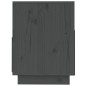 vidaXL Mueble de TV de madera maciza de pino gris 140x37x50 cm