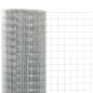 vidaXL Malla de alambre de acero galvanizado plateada 10x0,5 m