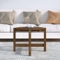vidaXL Mesa de centro de madera maciza de pino marrón miel 62,5x45 cm vidaXL Mesa de centro de madera maciza de pino marrón miel 62,5x45 cm
