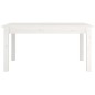 vidaXL Mesa de centro de madera maciza de pino blanco 80x50x40 cm vidaXL Mesa de centro de madera maciza de pino blanco 80x50x40 cm