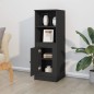 vidaXL Aparador alto madera contrachapada negro 36x35,5x103,5 cm vidaXL Aparador alto madera contrachapada negro 36x35,5x103,5 cm