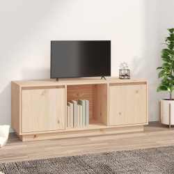 vidaXL Mueble de TV de madera maciza de pino 110,5x35x44 cm   