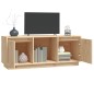 vidaXL Mueble de TV de madera maciza de pino 110,5x35x44 cm   