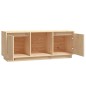 vidaXL Mueble de TV de madera maciza de pino 110,5x35x44 cm   