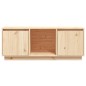 vidaXL Mueble de TV de madera maciza de pino 110,5x35x44 cm   