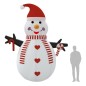 vidaXL Muñeco de nieve inflable con LED 460 cm