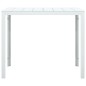 vidaXL Mesa de centro de HDPE con aspecto de madera blanco 78x78x74 cm
