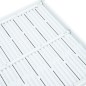 vidaXL Mesa de centro de HDPE con aspecto de madera blanco 78x78x74 cm