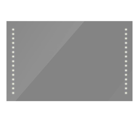 vidaXL Espejo de pared con luces LED 100x60 cm 