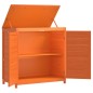 vidaXL Cobertizos para herramientas jardín 2 pzas madera pino marrón vidaXL Cobertizos para herramientas jardín 2 pzas madera pino marrón