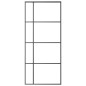 vidaXL Puerta corredera ESG vidrio y aluminio negra 90x205 cm vidaXL Puerta corredera ESG vidrio y aluminio negra 90x205 cm