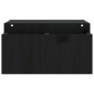 vidaXL Soporte para monitor madera maciza de pino negro 70x27,5x15 cm vidaXL Soporte para monitor madera maciza de pino negro 70x27,5x15 cm