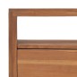 vidaXL Mueble para TV con ruedas madera maciza de teca 110x30x40 cm 