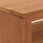 vidaXL Mueble para TV con ruedas madera maciza de teca 110x30x40 cm 