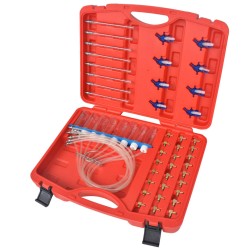 vidaXL Medidor de flujo diesel y adaptadores Common Rail 8 cilindros