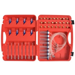 vidaXL Medidor de flujo diesel y adaptadores Common Rail 8 cilindros