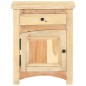 vidaXL Mesita de noche de madera maciza reciclada 40x30x50 cm vidaXL Mesita de noche de madera maciza reciclada 40x30x50 cm
