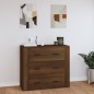 vidaXL Aparador de madera contrachapada marrón roble 80x33x70 cm vidaXL Aparador de madera contrachapada marrón roble 80x33x70 cm