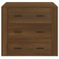 vidaXL Aparador de madera contrachapada marrón roble 80x33x70 cm vidaXL Aparador de madera contrachapada marrón roble 80x33x70 cm