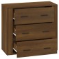 vidaXL Aparador de madera contrachapada marrón roble 80x33x70 cm vidaXL Aparador de madera contrachapada marrón roble 80x33x70 cm
