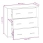 vidaXL Aparador de madera contrachapada marrón roble 80x33x70 cm vidaXL Aparador de madera contrachapada marrón roble 80x33x70 cm