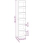 vidaXL Estantería/divisor de espacios blanco brillante 40x30x198 cm vidaXL Estantería/divisor de espacios blanco brillante 40x30x198 cm