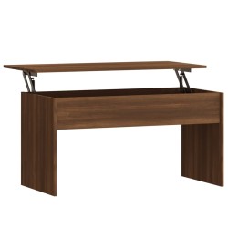 vidaXL Mesa de centro contrachapado marrón roble 102x50,5x52,5 cm