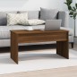 vidaXL Mesa de centro contrachapado marrón roble 102x50,5x52,5 cm