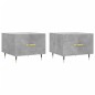 vidaXL Mesa de centro 2 uds madera ingeniería gris hormigón 50x50x40cm vidaXL Mesa de centro 2 uds madera ingeniería gris hormigón 50x50x40cm
