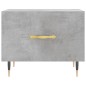 vidaXL Mesa de centro 2 uds madera ingeniería gris hormigón 50x50x40cm vidaXL Mesa de centro 2 uds madera ingeniería gris hormigón 50x50x40cm