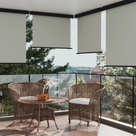 vidaXL Toldo lateral de balcón gris 145x250 cm