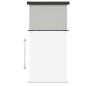 vidaXL Toldo lateral de balcón gris 145x250 cm vidaXL Toldo lateral de balcón gris 145x250 cm