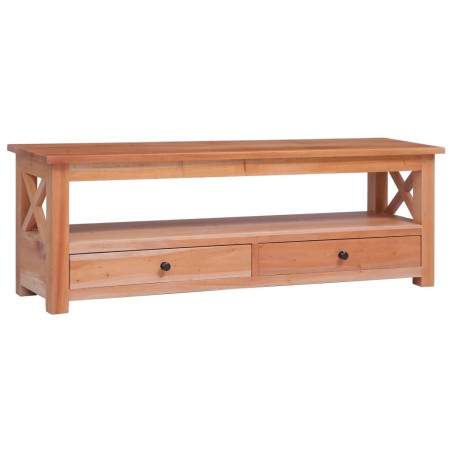 vidaXL Mueble para TV de madera maciza de caoba 120x30x40 cm