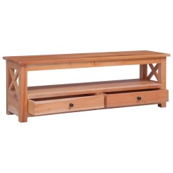 vidaXL Mueble para TV de madera maciza de caoba 120x30x40 cm