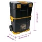 vidaXL Caja de herramientas rodante 460x280x677 mm PP vidaXL Caja de herramientas rodante 460x280x677 mm PP