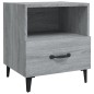 vidaXL Mesita de noche 2 unidades madera contrachapada gris Sonoma vidaXL Mesita de noche 2 unidades madera contrachapada gris Sonoma