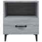 vidaXL Mesita de noche 2 unidades madera contrachapada gris Sonoma vidaXL Mesita de noche 2 unidades madera contrachapada gris Sonoma