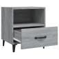 vidaXL Mesita de noche 2 unidades madera contrachapada gris Sonoma vidaXL Mesita de noche 2 unidades madera contrachapada gris Sonoma