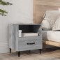 vidaXL Mesita de noche 2 unidades madera contrachapada gris Sonoma vidaXL Mesita de noche 2 unidades madera contrachapada gris Sonoma