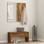 vidaXL Set de muebles de recibidor madera contrachapada roble ahumado vidaXL Set de muebles de recibidor madera contrachapada roble ahumado