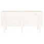 vidaXL Arriate elevado de jardín madera maciza pino blanco 121x50x57cm vidaXL Arriate elevado de jardín madera maciza pino blanco 121x50x57cm