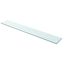 vidaXL Panel de estante vidrio claro 100x15 cm